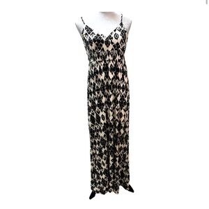 Boho Ann Taylor Loft printed maxi dress with spaghetti straps